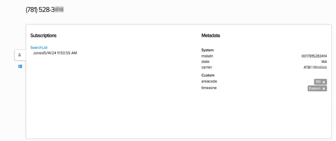 screen with unavailable actions